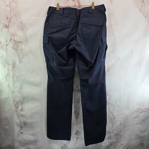 511 Tactical Pants Womens 12x33 Navy Blue Stryke Mid Rise Cargo Heavyweight 5.11